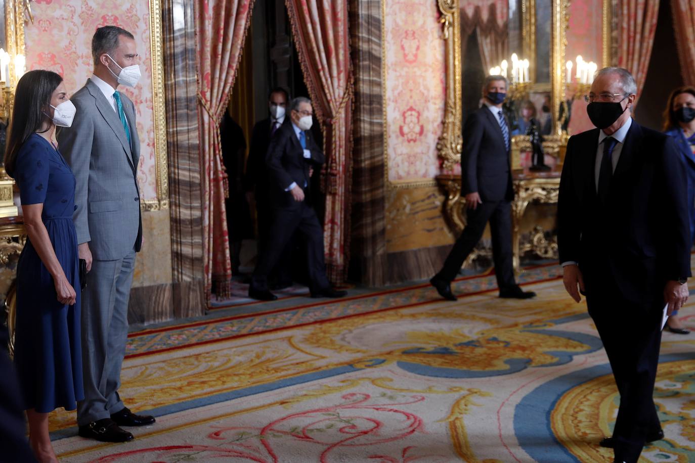 Los reyes Felipe VI y Letizia presidieron este viernes la reunión anual de los miembros de los patronatos de la Fundación Princesa de Asturias. En el acto estuvo también el presidente del Principado, Adrián Barbón.