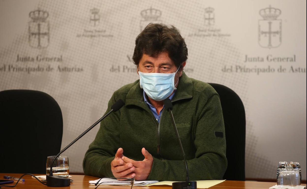 Armando Fernández Bartolomé durante la rueda de prensa