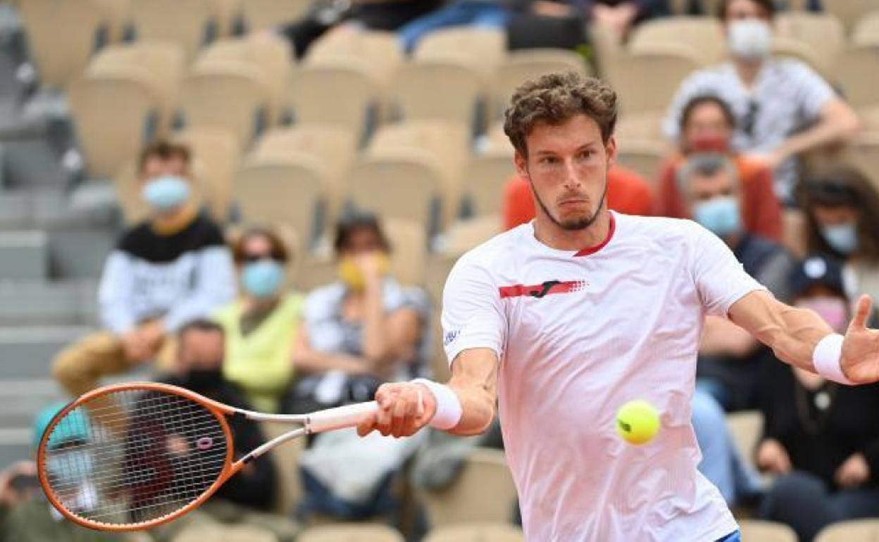 Pablo Carreño en el partido de este viernes. 