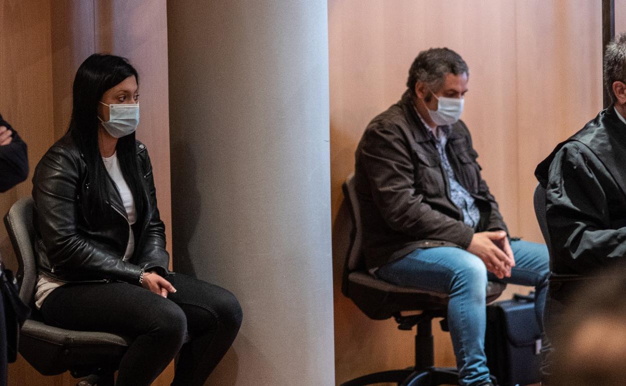 Marta Rama y Nelson dos Anjos, en la sesión de ayer. 