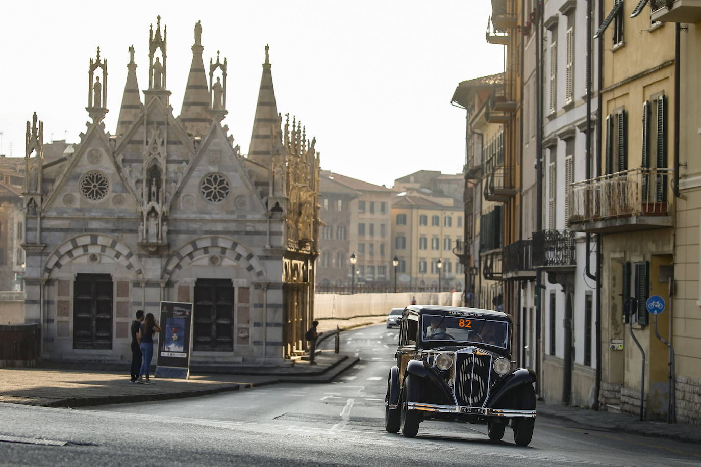 Coches clásicos se dan cita estos días en Italia en el rally 'Mille Miglia'. Se trata de una prueba que transcurre entre Brescia y Roma.