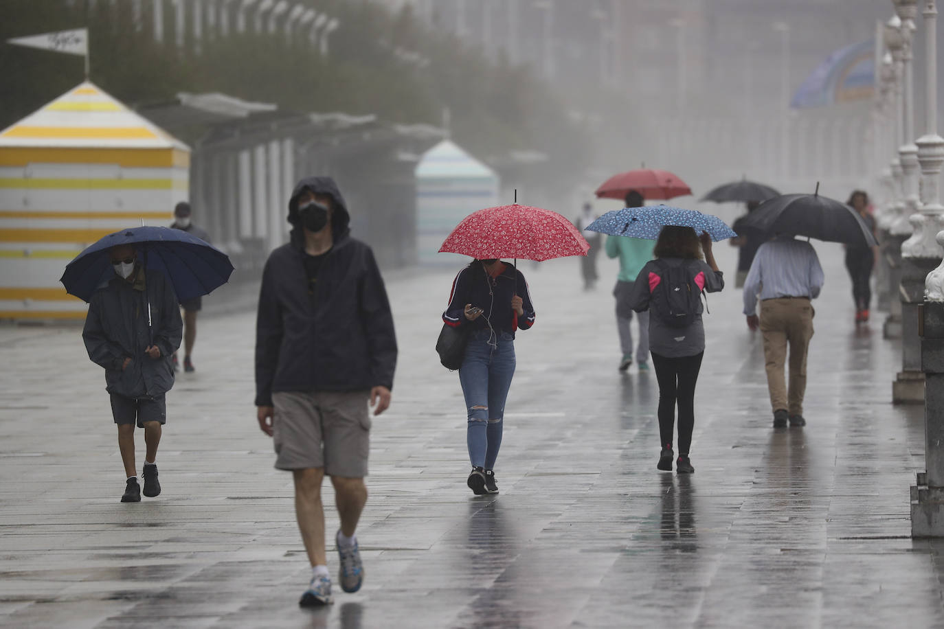 La tarde del jueves volvió a estar marcada por las intensas lluvias que cayeron sobre la mayor parte de la región.