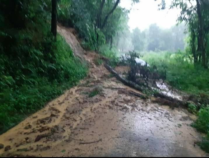 Las lluvias en el oriente asturiano afectaron a Cué, Balmorí, Celorio y Turón, entre otros. 