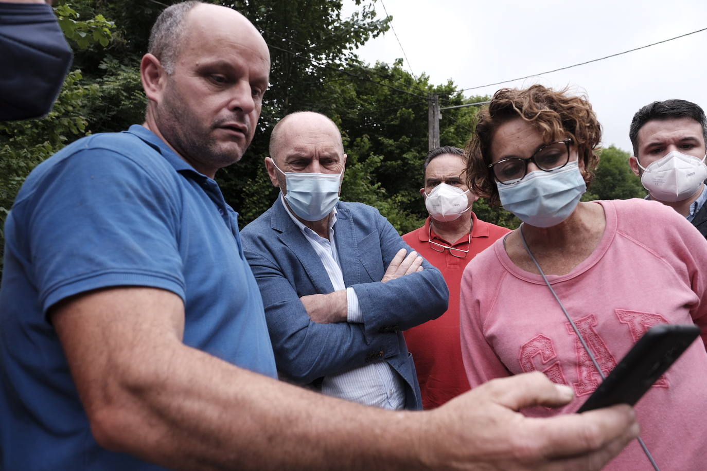 El vicepresidente del Gobierno asturiano visitó Llanes el pasado sábado para hacer balance de las zonas siniestradas del concejo tras las inundaciones generadas por las fuertes lluvias