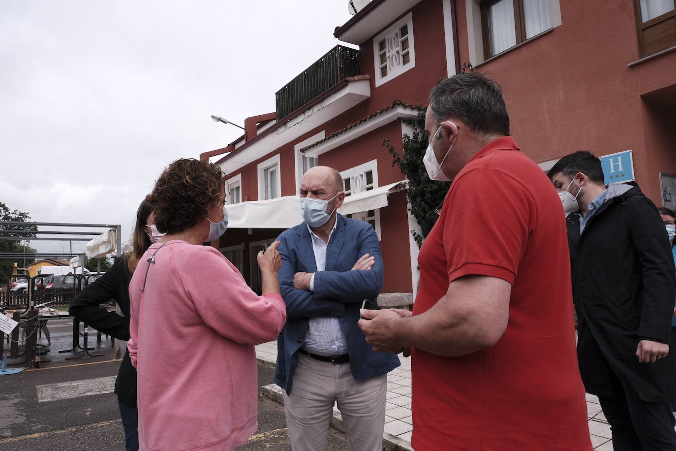 El vicepresidente del Gobierno asturiano visitó Llanes el pasado sábado para hacer balance de las zonas siniestradas del concejo tras las inundaciones generadas por las fuertes lluvias