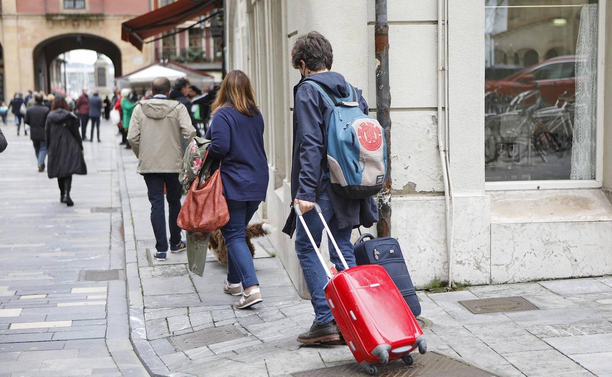 Turistas en Gijón