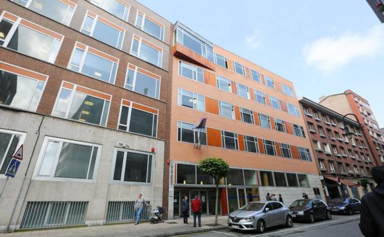 El palacio de justicia de Avilés.