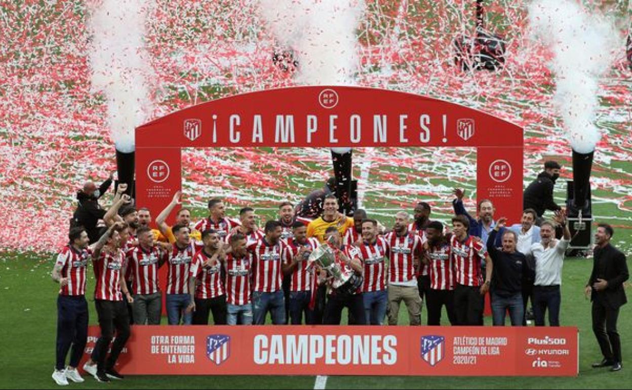 El Atlético defenderá el título liguero conseguido la temporada 2020-21.