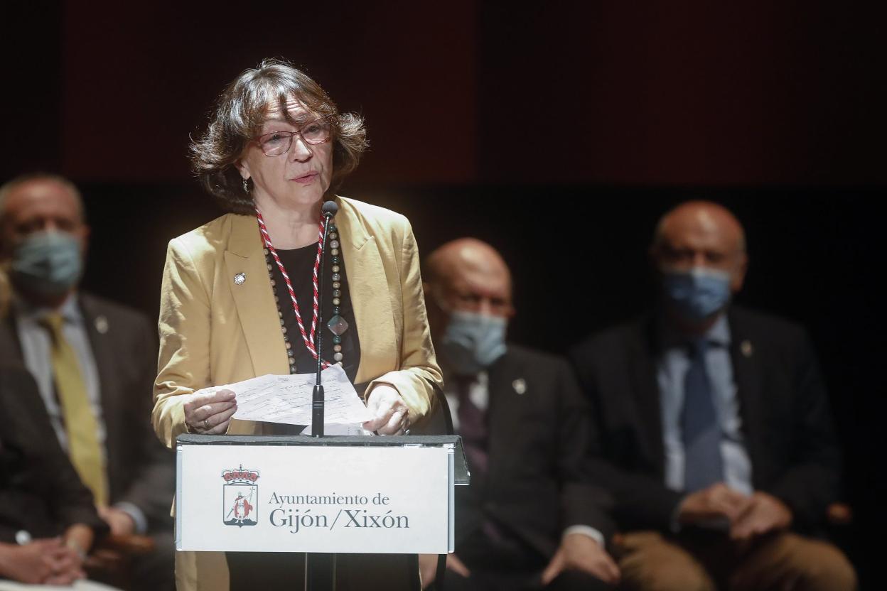 Carmen Yáñez, durante su intervención. 