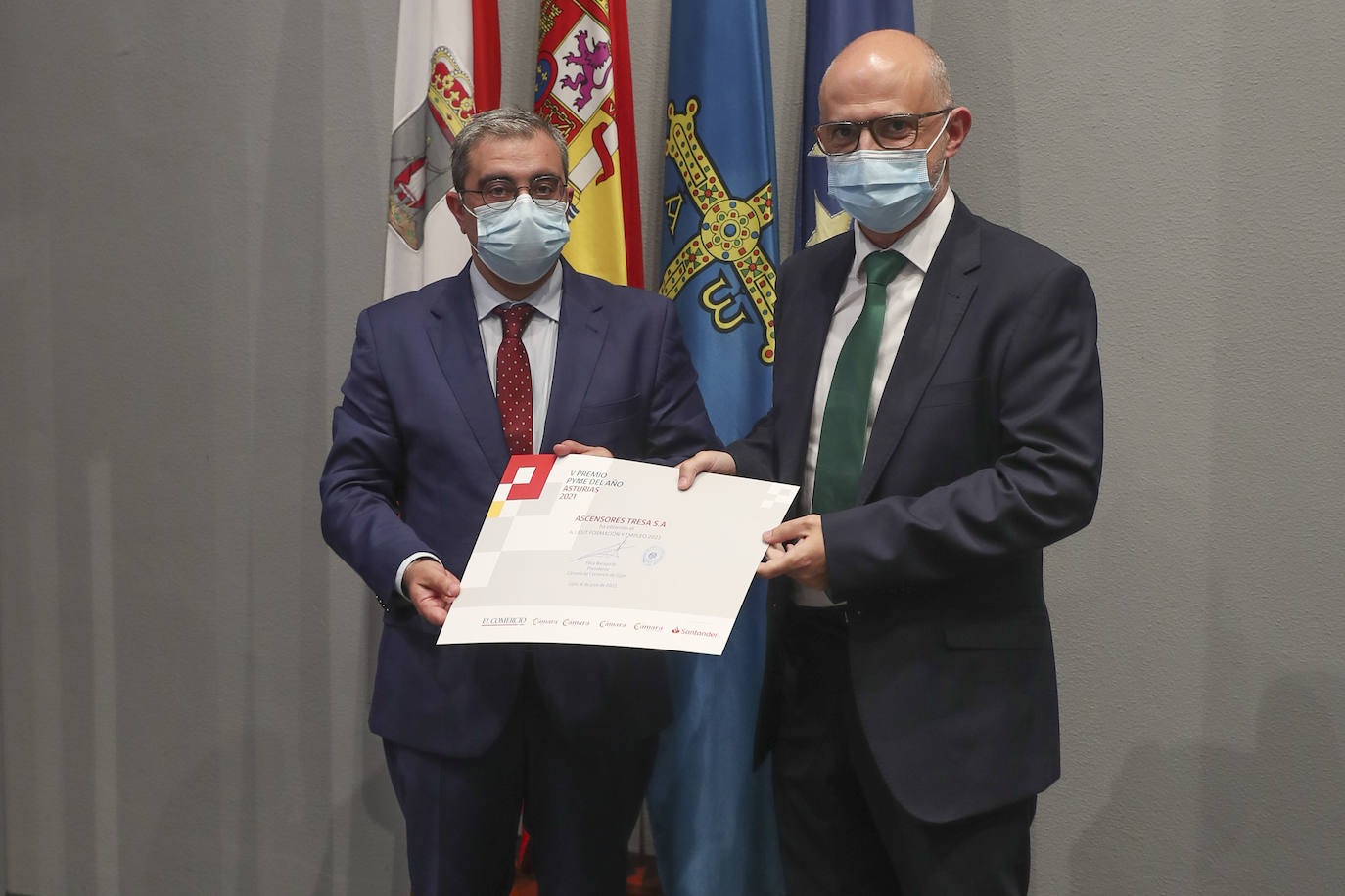 Crivencar Tierra Astur logra el galardón Pyme del Año, que distingue también a Uromac, Naeco, Tresa, Taxus y ADN Context-Aware.