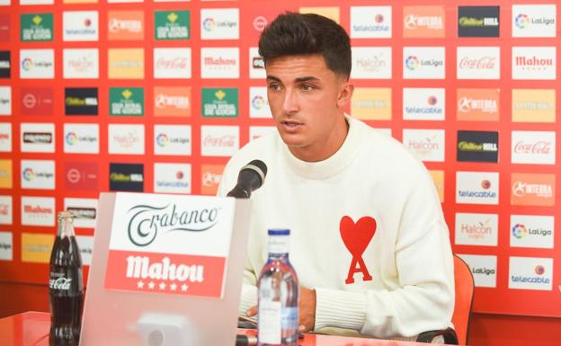 Manu García, en la rueda de prensa esta mañana.