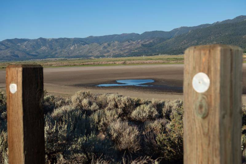 Así se encuentra actualmente el lago Washoe, en el estado de Nevada