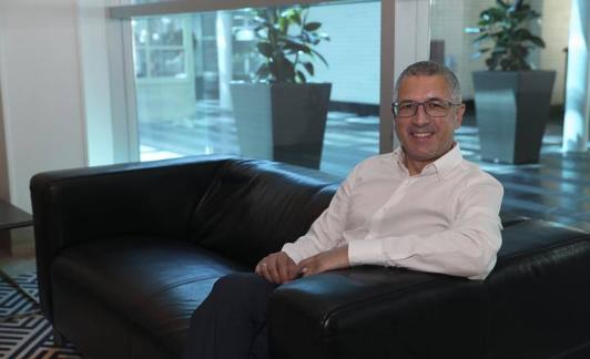 Hugo Morán, durante la entrevista.