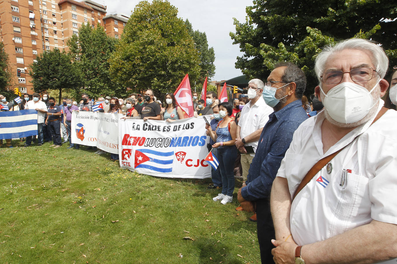 La actual crisis destada en Cuba ha llevado a colectivos de Gijón a manifestarse