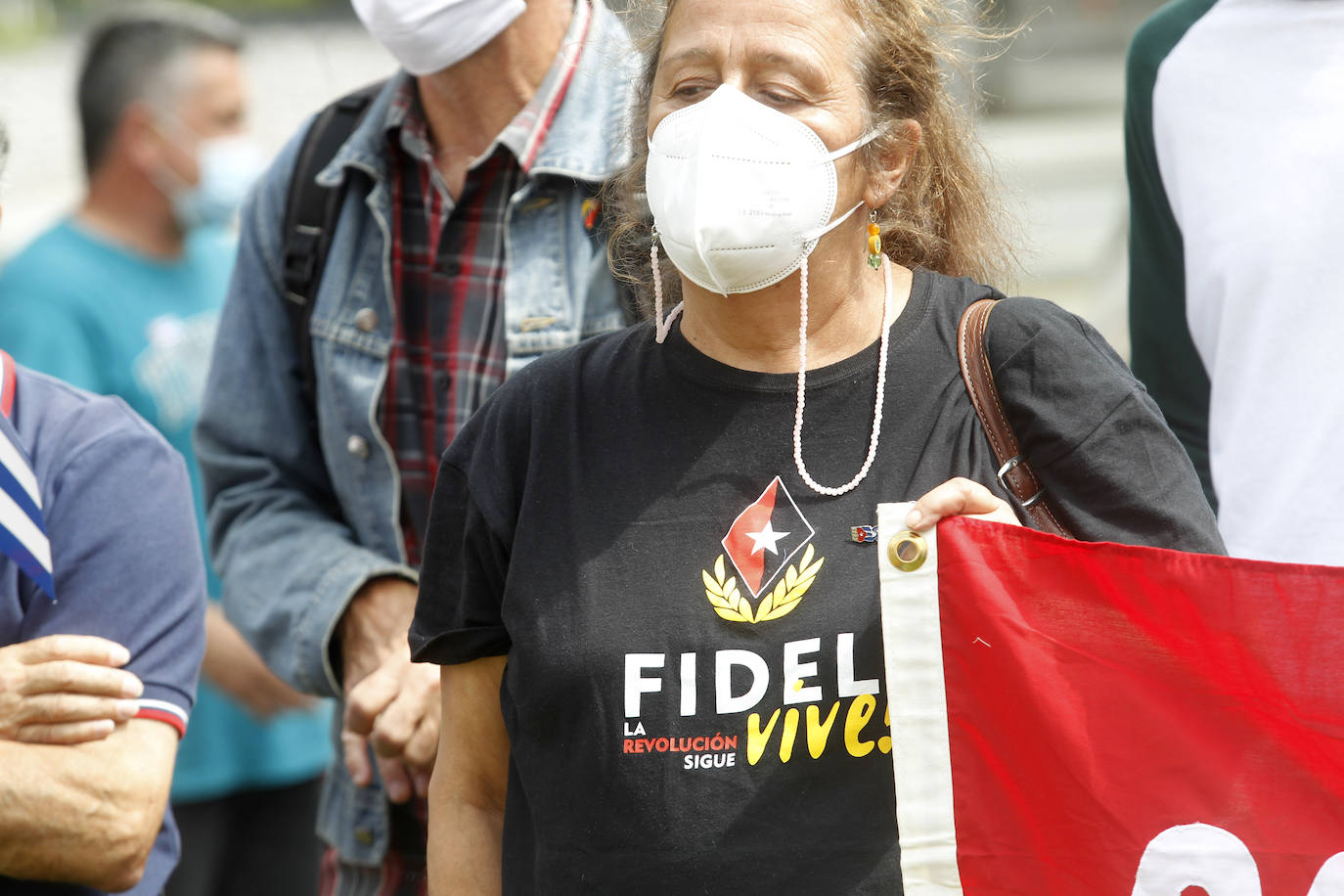 La actual crisis destada en Cuba ha llevado a colectivos de Gijón a manifestarse
