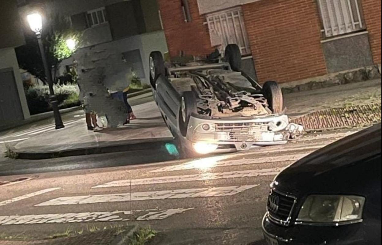 Accidente sin heridos en Sotrondio