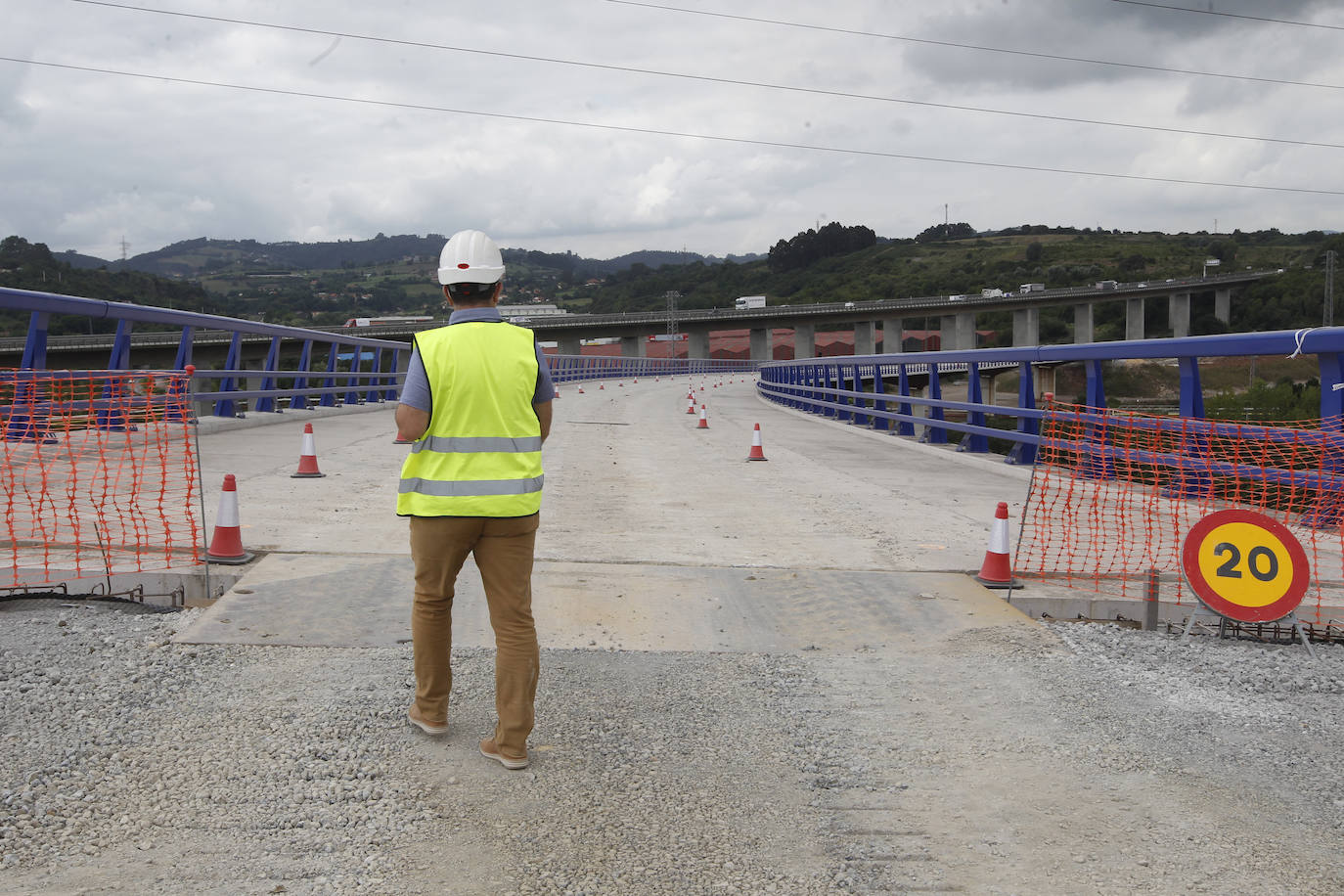 Las obras del vial de acceso a Zalia.