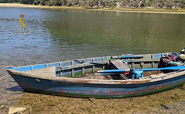 La embarcación confiscada. 