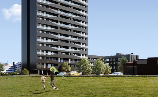 Zonas verdes del Residencial Urano