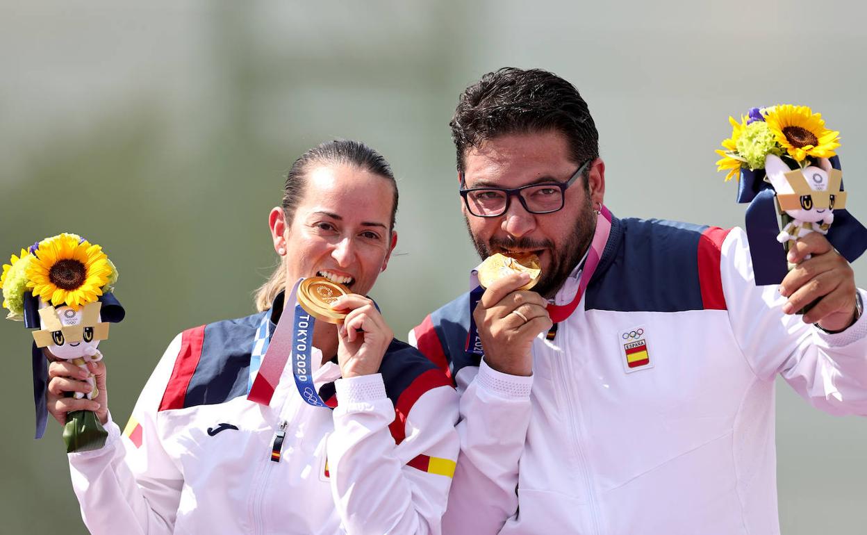 Tokio 2020 / Tiro: Alberto Férnandez y Fátima Gálvez levantan el primer oro español en Tokio