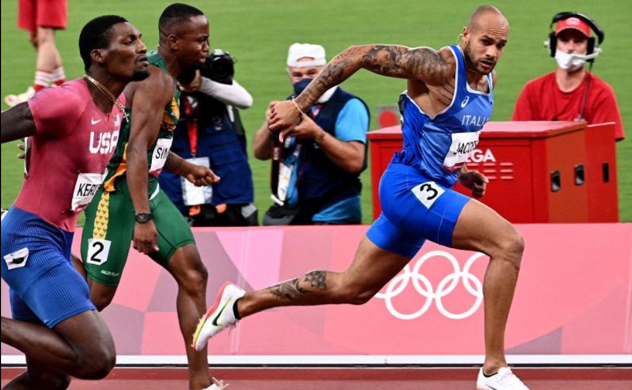 El italiano Marcell Jacobs se impone en la final de 100 metros