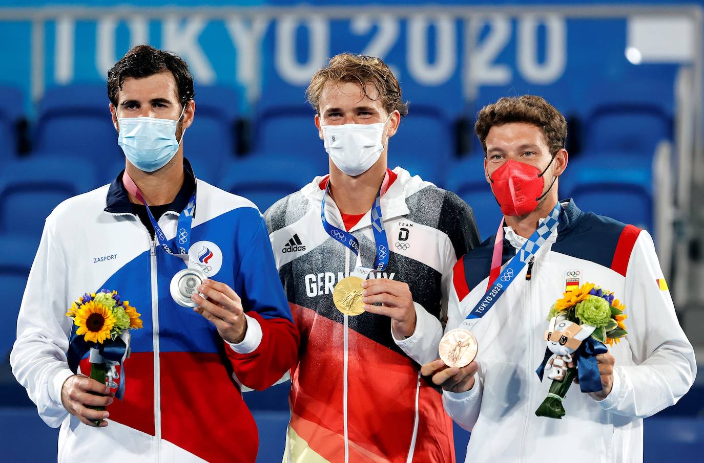 Fotos: Pablo Carreño recoge la medalla de bronce conquistada en Tokyo 2020