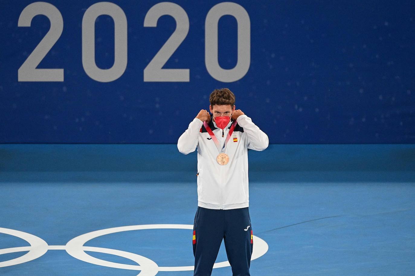 Fotos: Pablo Carreño recoge la medalla de bronce conquistada en Tokyo 2020