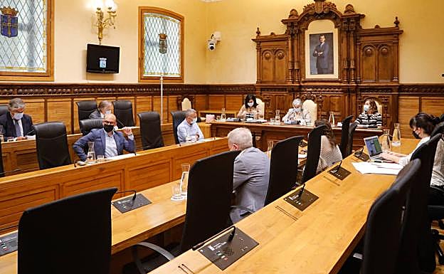 Sesión del Pleno de Gijón celebrada este lunes.