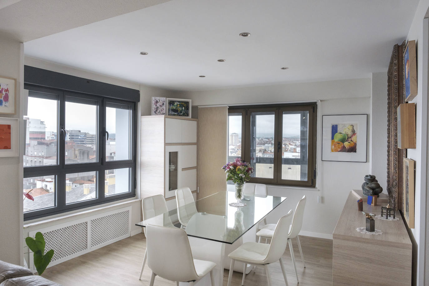 En el Náutico. La altura de la vivienda permite disfrutar de una panorámica de Gijón y sus alrededores