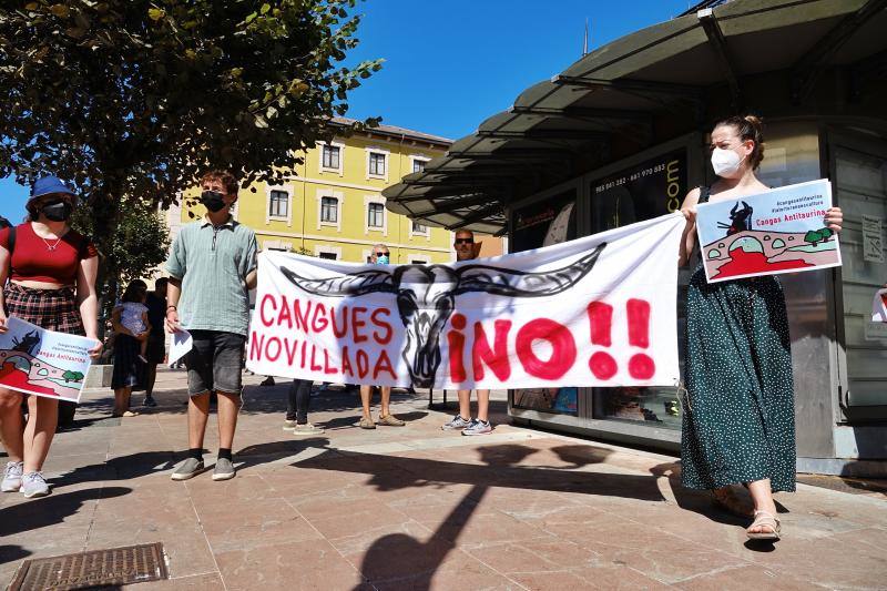 Más de cien vecinos se concentraron frente al consistorio de la localidad para protestar contra el evento taurino que está previsto que se celebre en unos días. Ha sido después de recoger más de 1.500 firmas contra el evento. El Ayuntamiento celebrará el martes una comisión sobre el asunto.