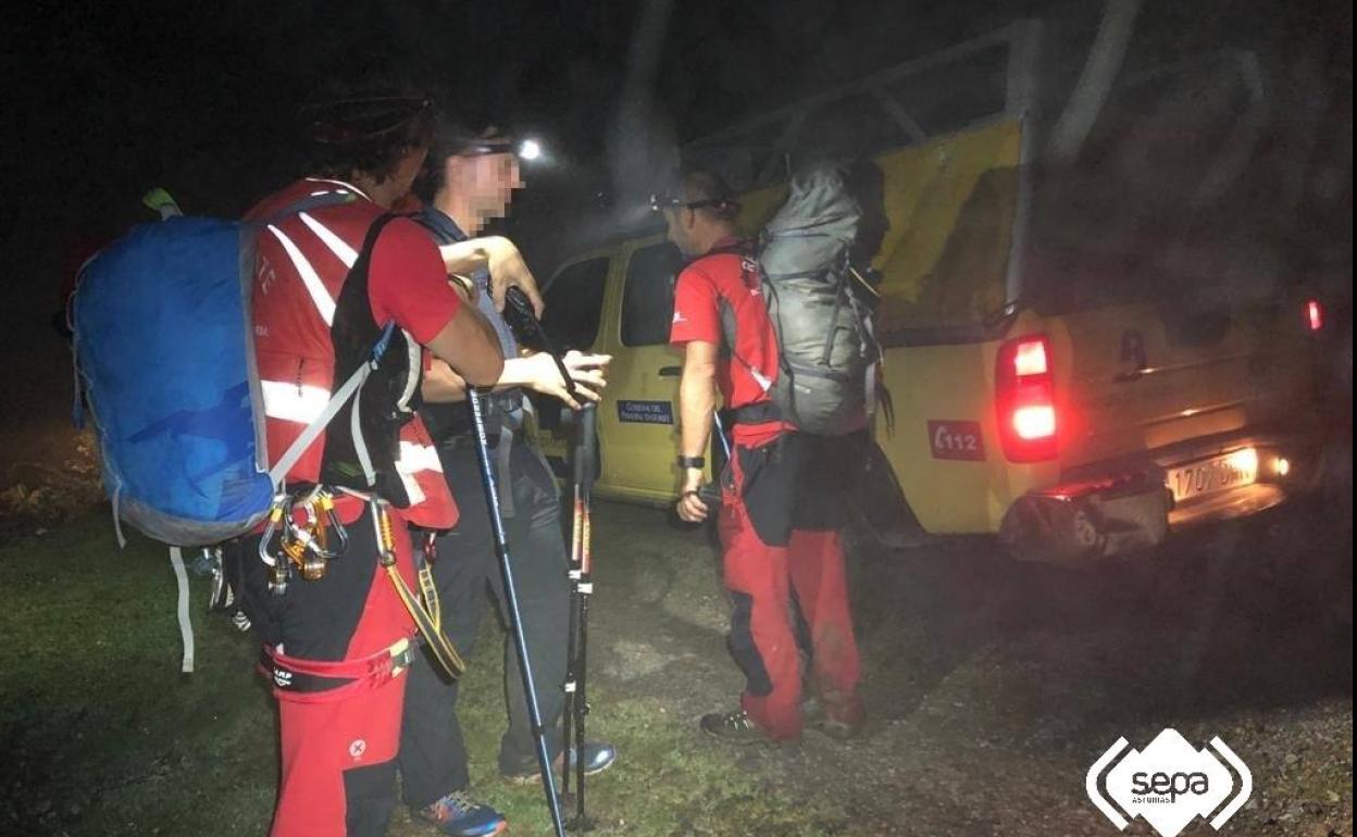 Rescatado un montañero alemán en Peñamellera Alta