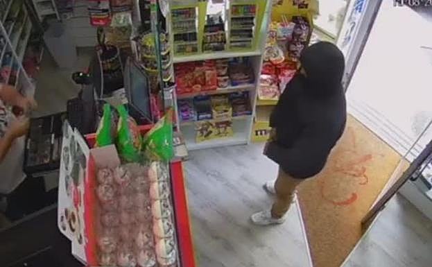 El momento del atraco 