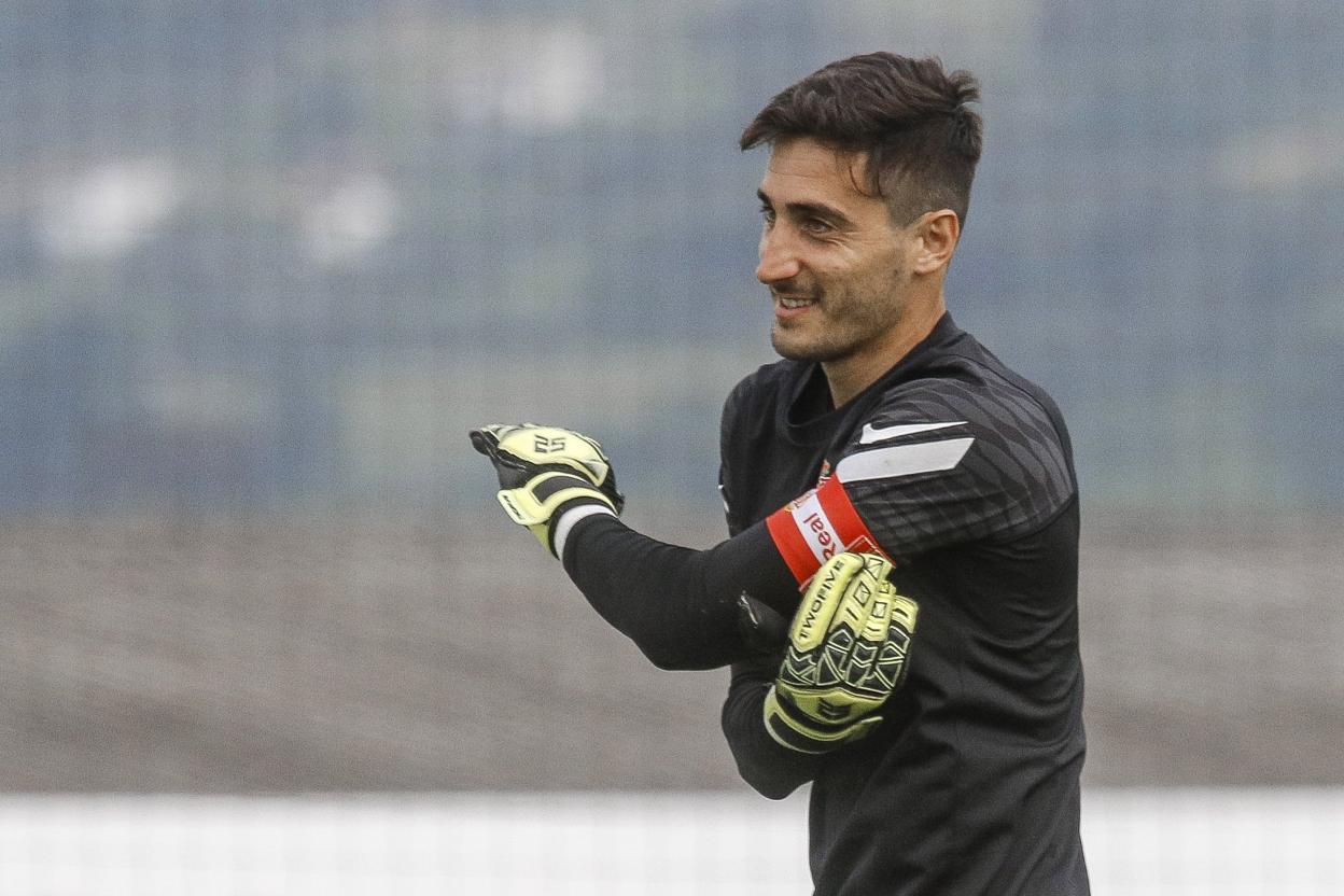 Mariño habla sobre sus errores en el partido frente al Almería