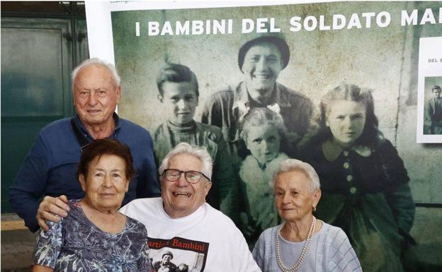 Setenta años después, los cuatros protagonistas de la historia pudieron encontrarse en Italia.