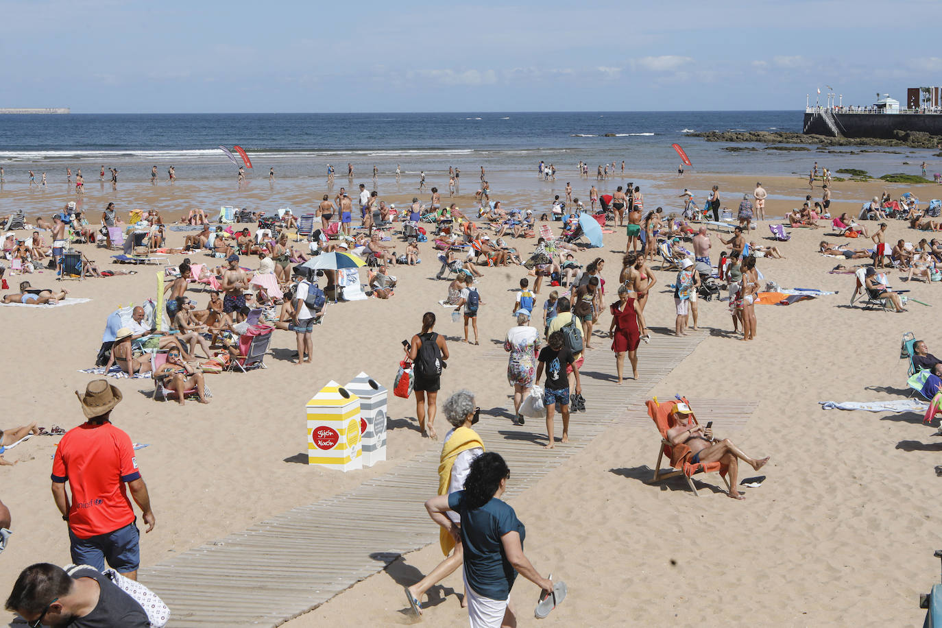 Las playas asturianas, de lo más concurridas