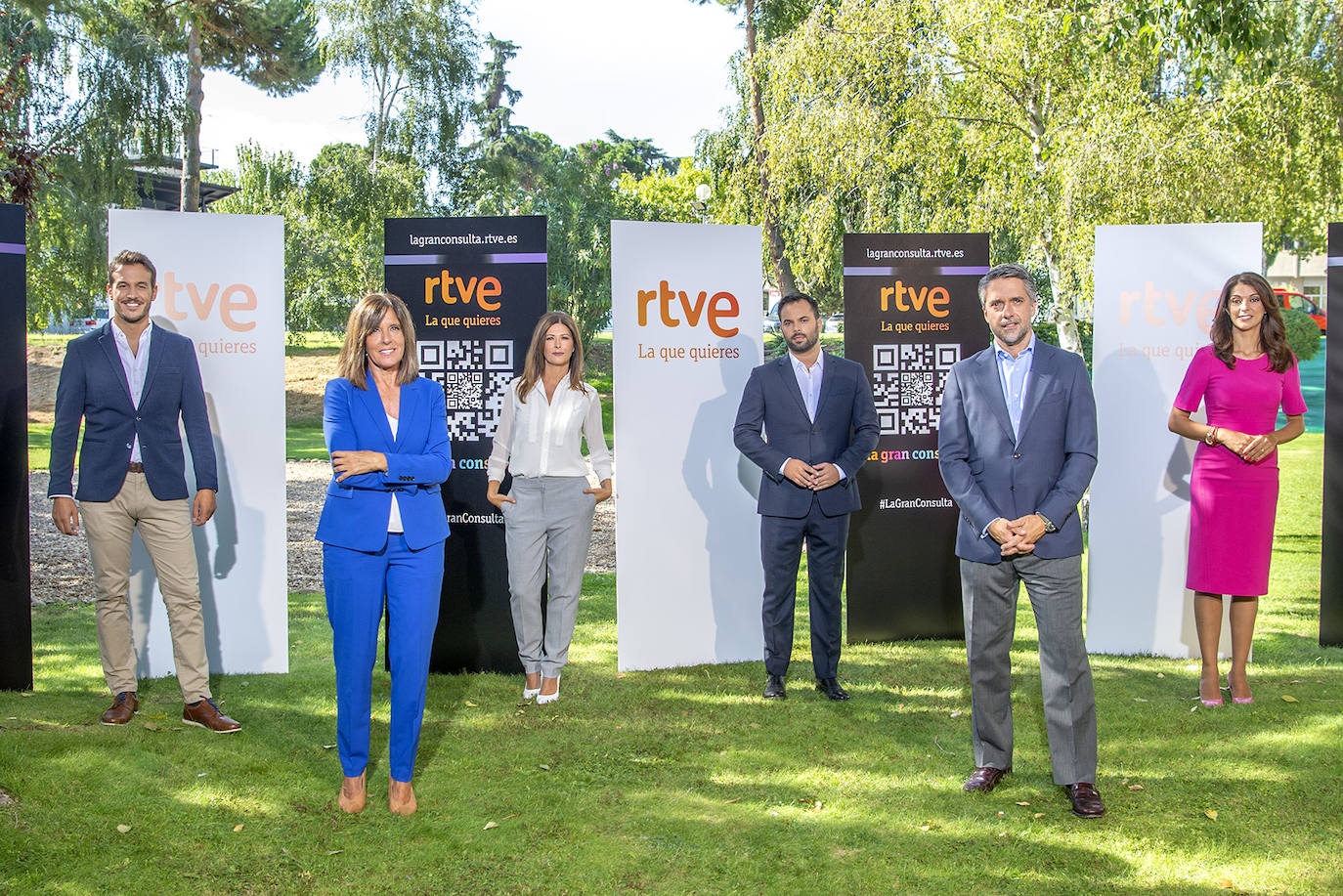 Presentadores de los espacios informativos de RTVE.