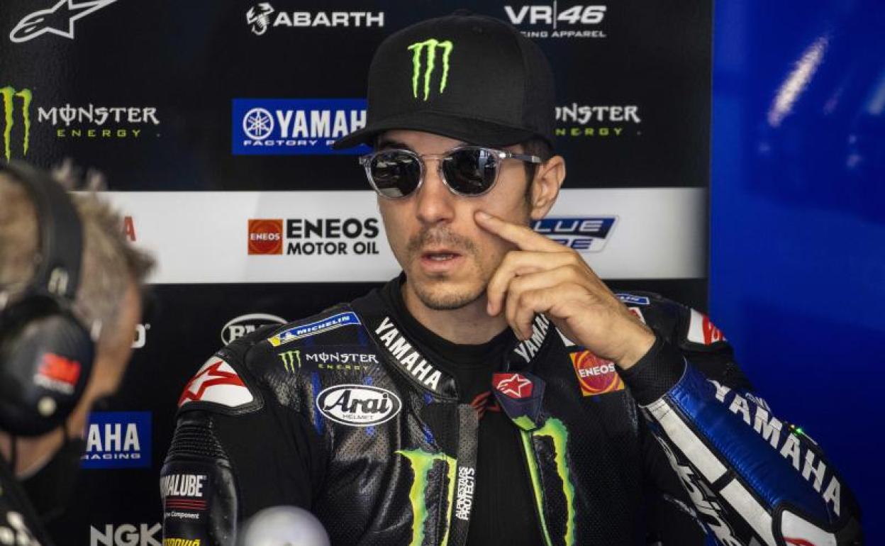 Maverick Viñales, todavía con Yamaha. 