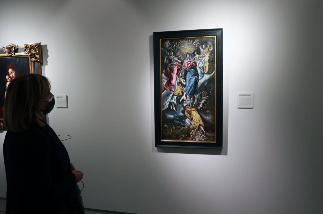 La 'Inmaculada Concepción' de El Greco que la Fundación intentó vender a un museo de Budapest y que se declaró inexportable. 