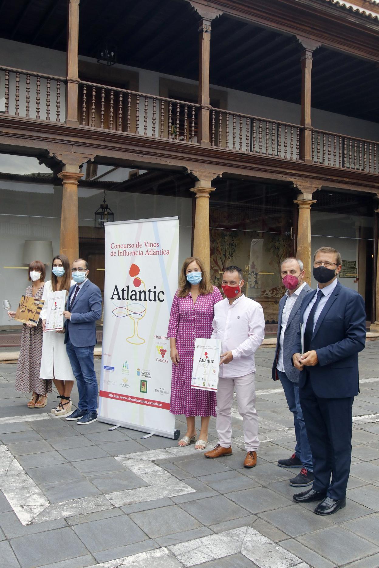 Presentación del concurso internacional de vinos 'Atlantic' en el Hotel de La Reconquista, en Oviedo. 