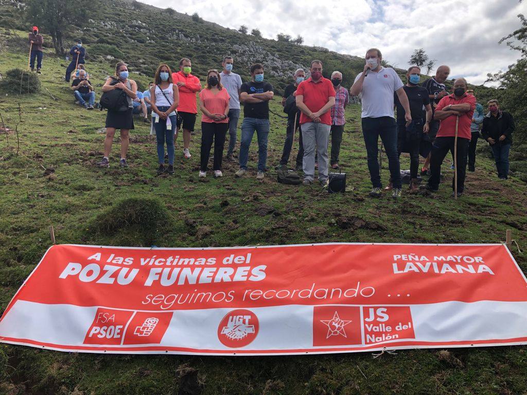 Los socialistas arranca el curso político con el homenaje a la víctimas del Pozu Fumeres