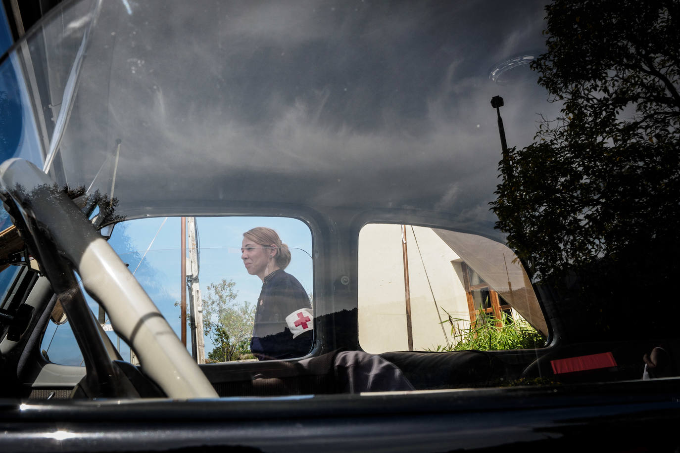 Frente del Nalón. Más de seiscientas personas visitan el museo viviente que la asociación recreó en un circuito cerrado con visitas guiadas. Este año participaron en la recreación más de un centenar de figurantes llegados de toda España y de otros países.