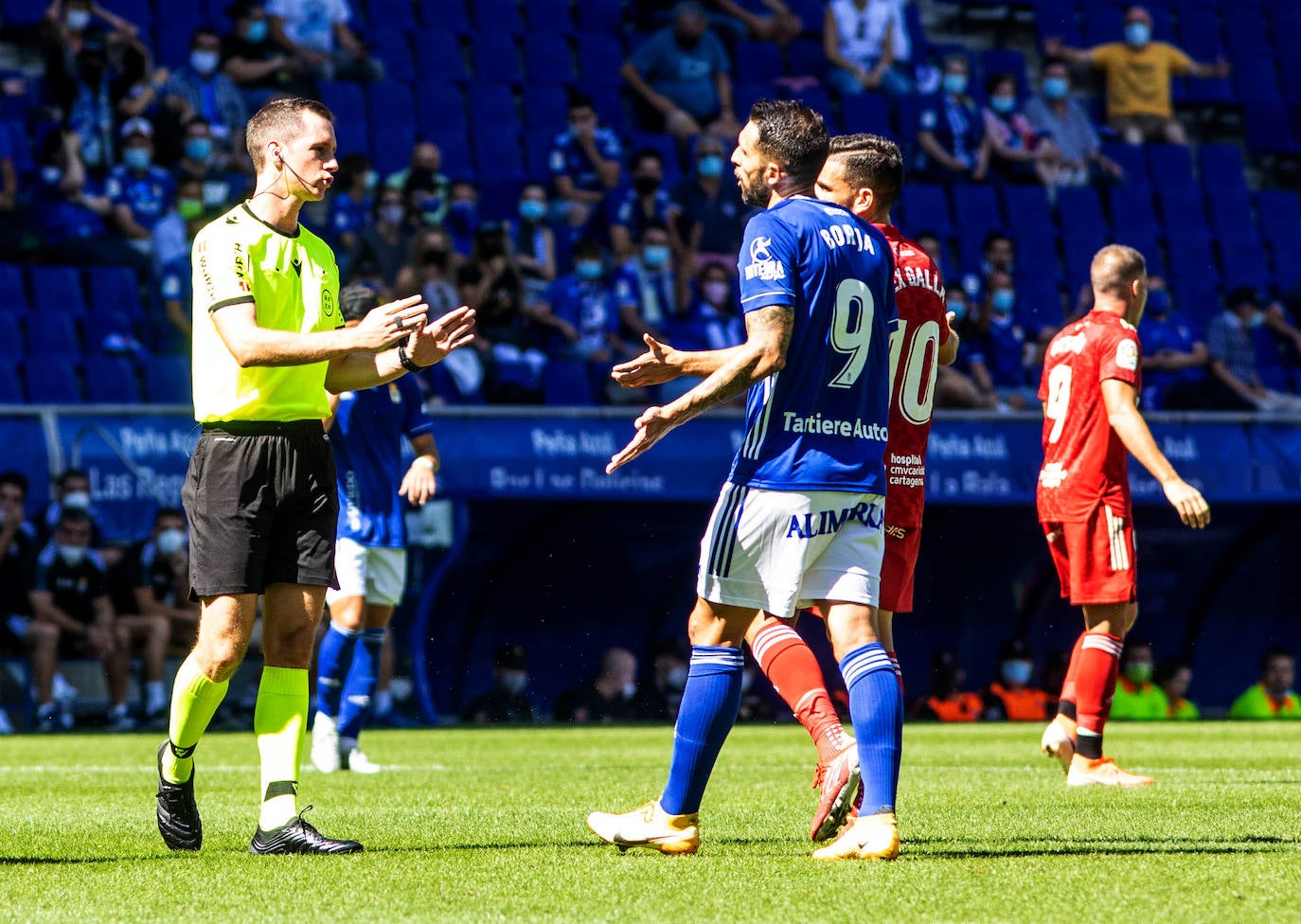 Un momento del partido disputado en el Carlos Tartiere
