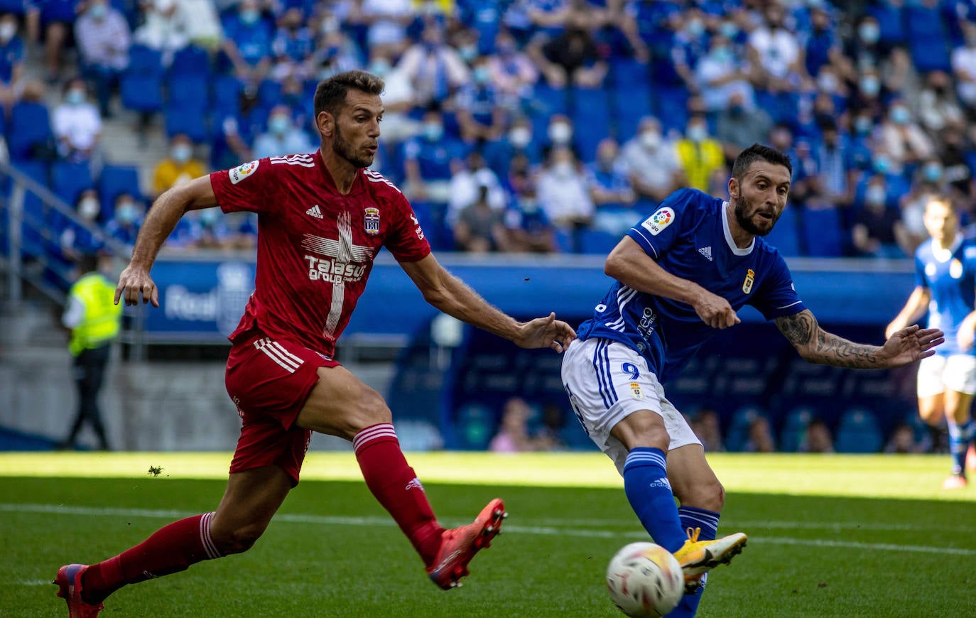 Un momento del partido disputado en el Carlos Tartiere