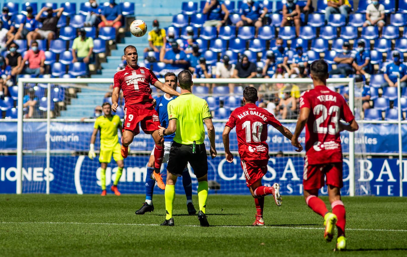 Un momento del partido disputado en el Carlos Tartiere