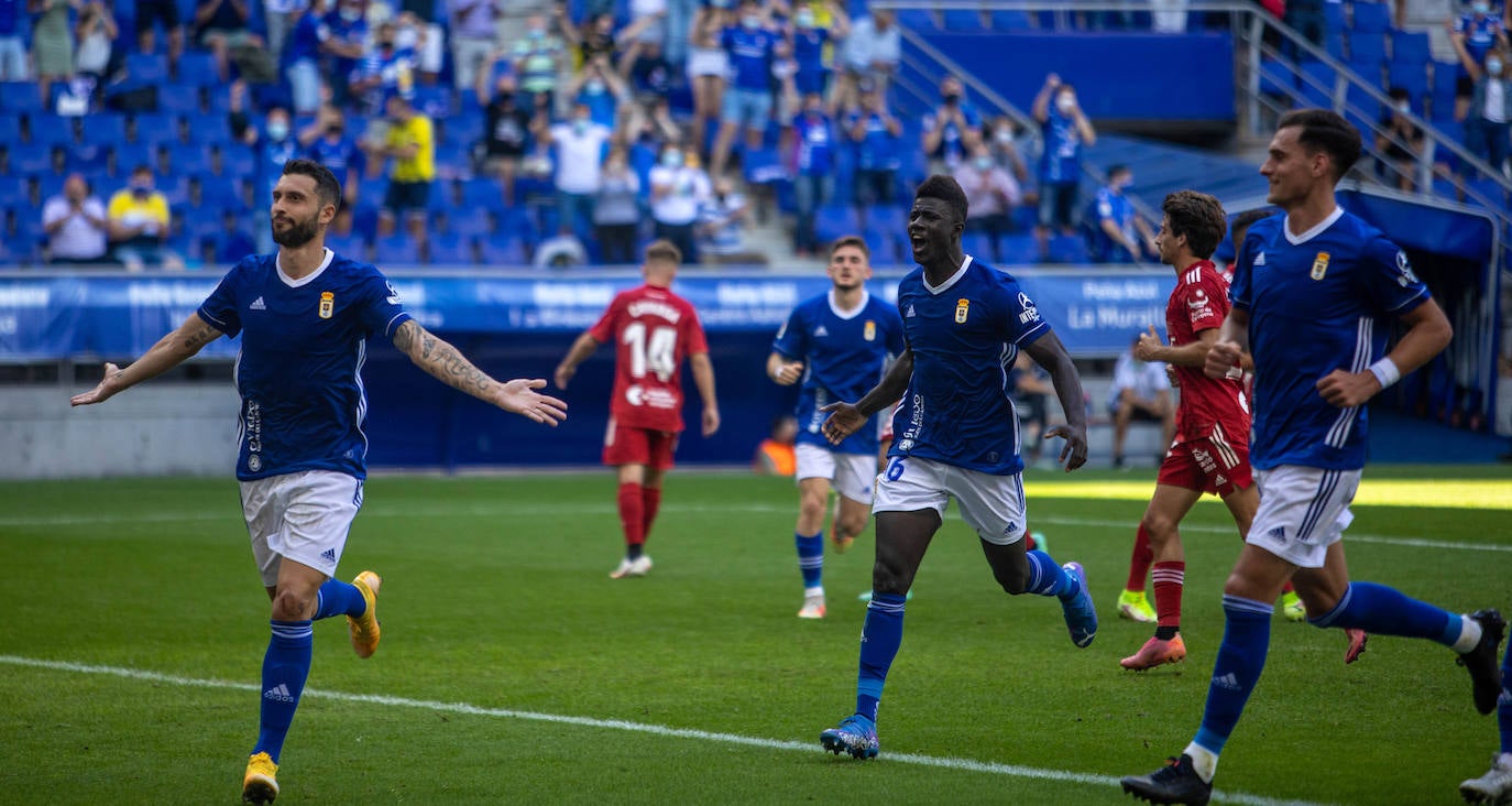 Un momento del partido disputado en el Carlos Tartiere