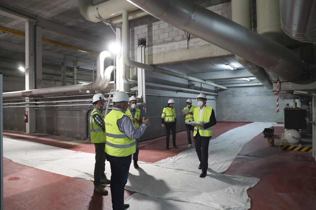 Interior de la depuradora del este, que empezará a funcionar en un mes. 