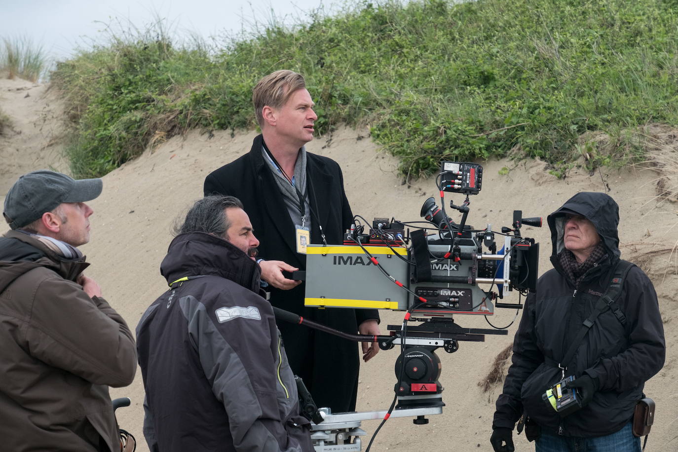 Christopher Nolan, durante el rodaje de 'Dunkerque'.