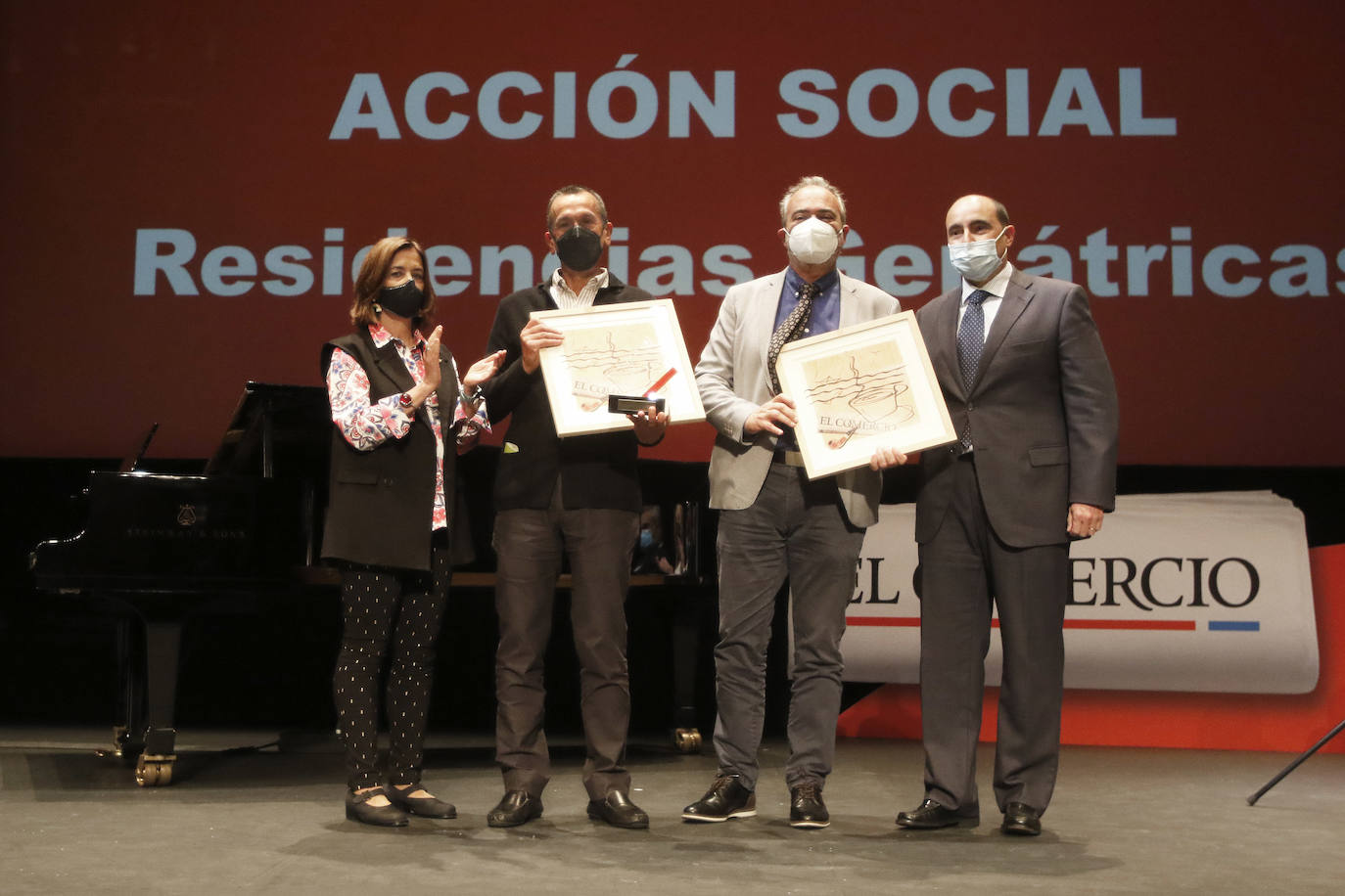 Los galardonados en la edición de este año son las Residencias de Mayores del Principado (Acción Social); Graciano García (Proyección de Asturias); María López (Deporte); Ópera de Oviedo (Cultura); Mario Fernández Fraga (Investigación y Ciencia) y Zitrón (Iniciativa Empresarial)