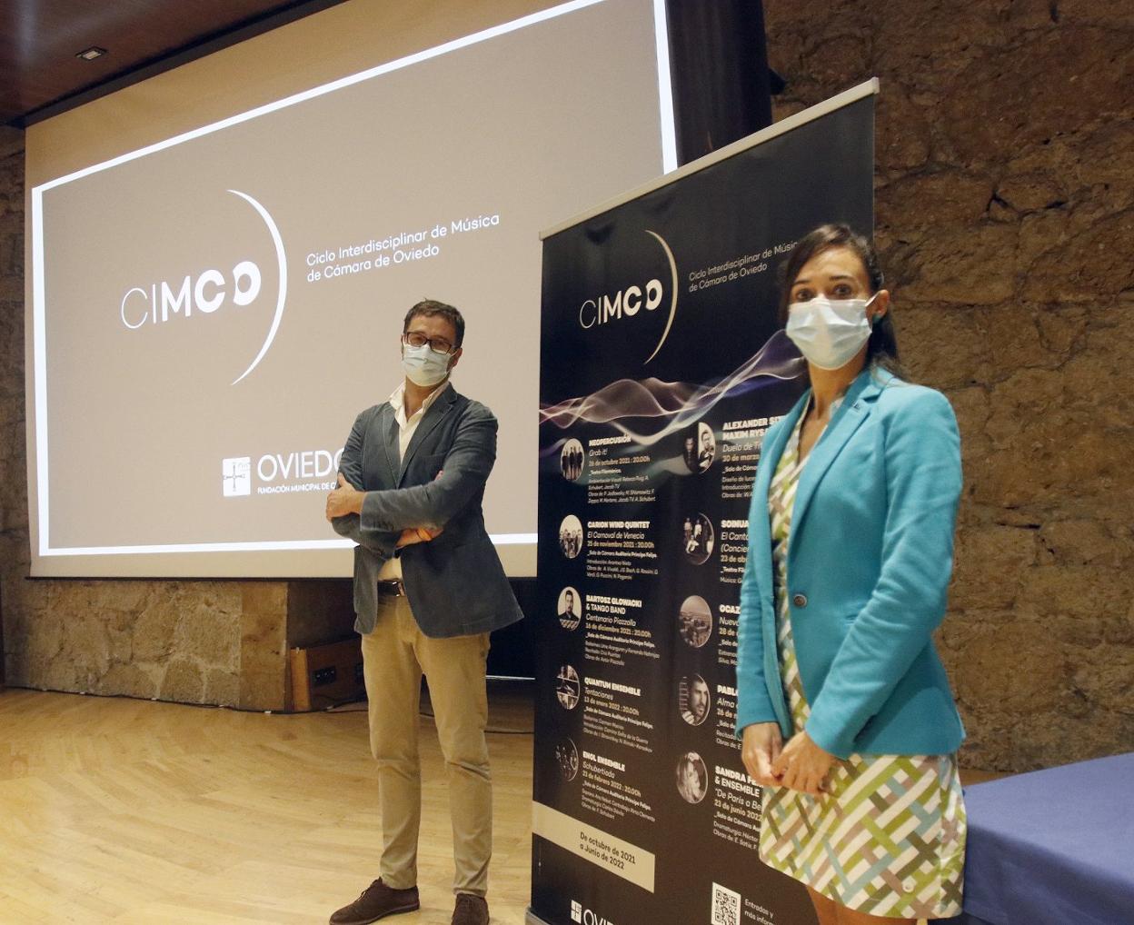 José Luis Costillas y Cristina Gestido, en el Auditorio. 