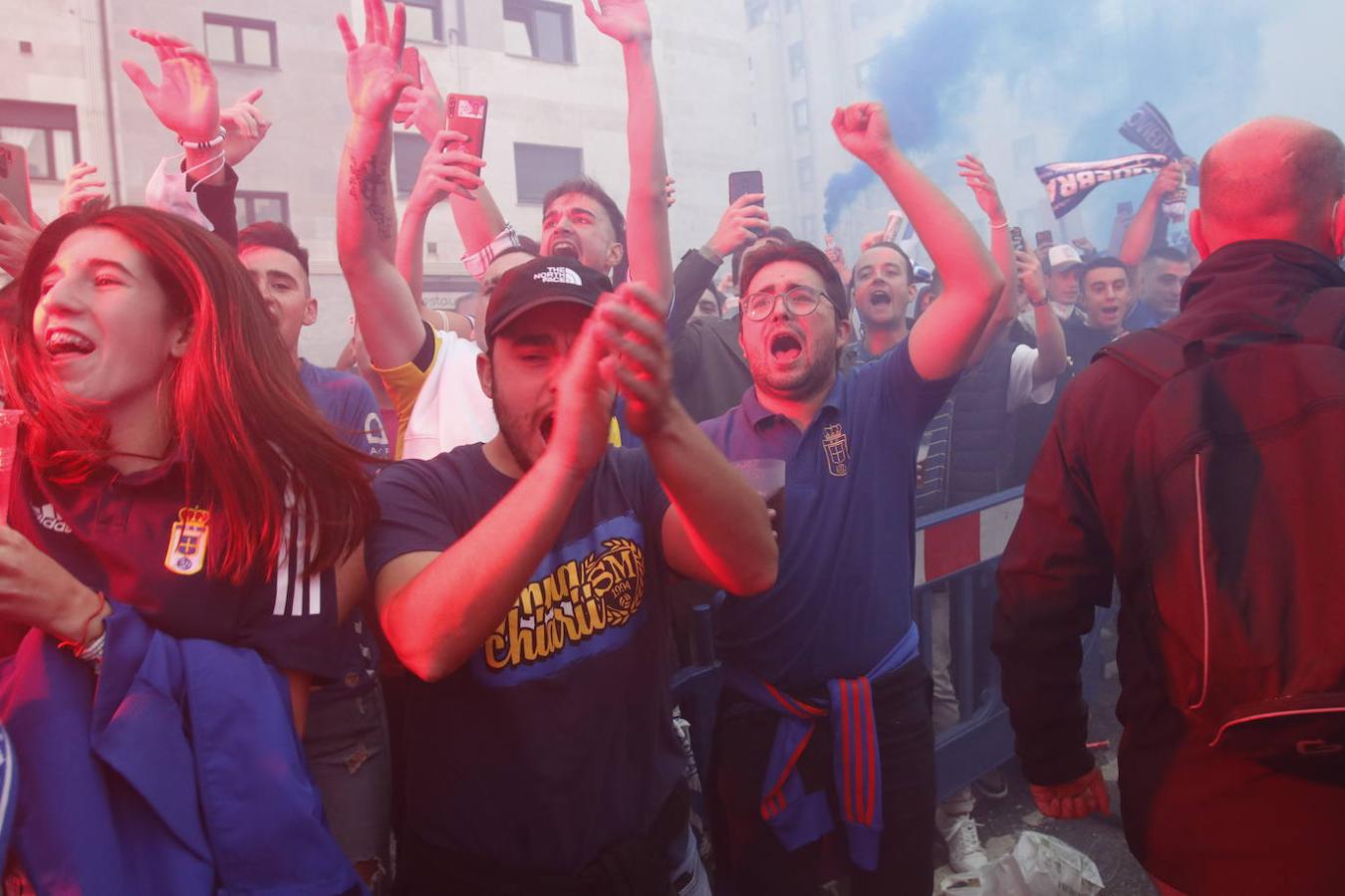 Así ha recibido la afición azul al Real Oviedo